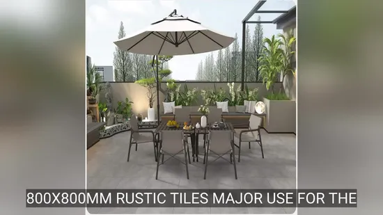 저렴한 가격의 건축 자재 세라믹 바닥 벽 타일 가정용 소박한 유약 매트 도자기 타일