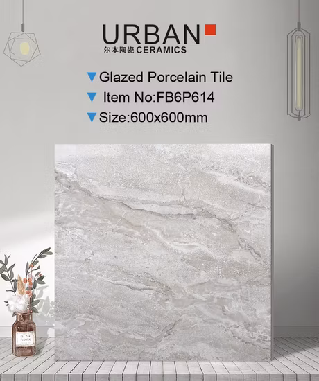 포산의 600*600mm 전체 도자기 소박한 바닥 타일